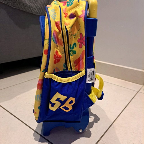 Spongebob Neon trolley bag for kindergarten GIM new
