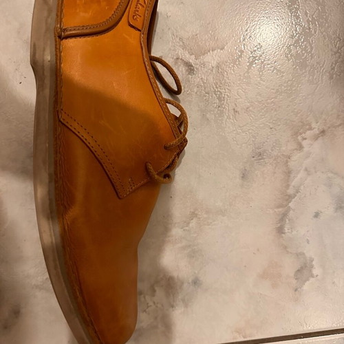 Clarks men's shoes used, beige, size 43