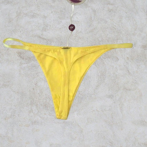 Luna yellow vanilla string thong, Large