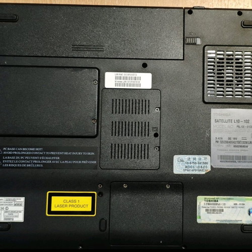 Toshiba Satellite L10-102 laptop used for parts or repair