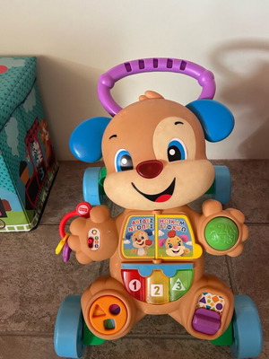 Educational walker dog Fischer Price like new, blue