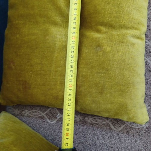 Vintage sofa pillows used, set of 2 pieces