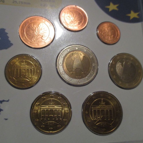 German official euro set 2004 G used, Karlsruhe