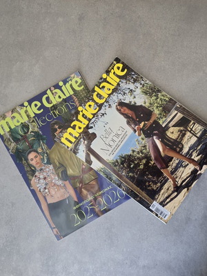 Marie Claire Greece magazines 2025 like new, set of 2 issues