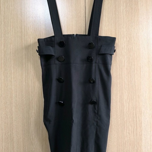 Pencil salopette dress black size M, like new