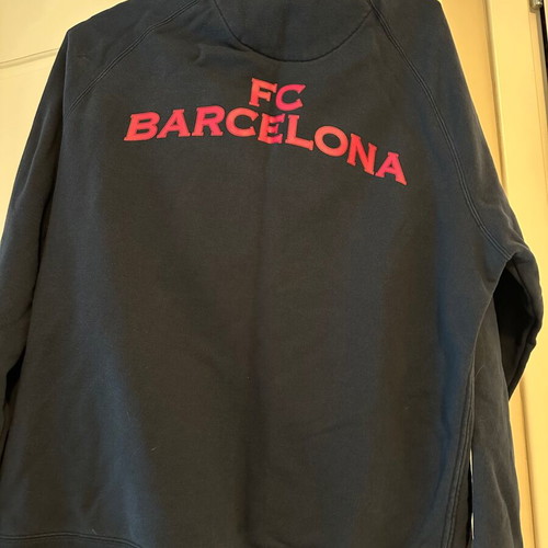 Sports jacket used, cotton, black, size L with hood
