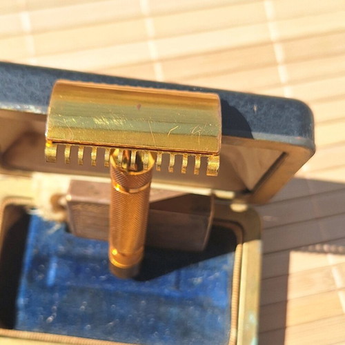 Gillette New Bostonian Long Comb DE Vintage Razor used, circa 1930
