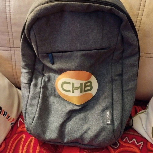Lenovo laptop backpack unisex like new, gray