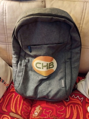 Lenovo laptop backpack unisex like new, gray