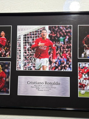 Cristiano Ronaldo Memorabilia A3 Poster new with frame
