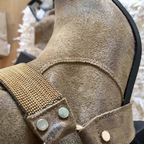 Suede leather western boots Fardoulis size 37 new