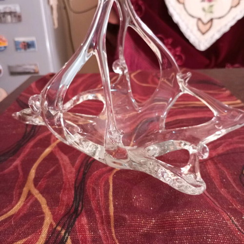 Murano Italy bowl new, crystal with unique design