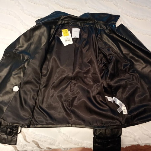 Calliope Collection women's leather jacket new, size M, black
