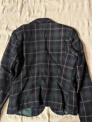Checked striped jacket, soft comfortable fabric