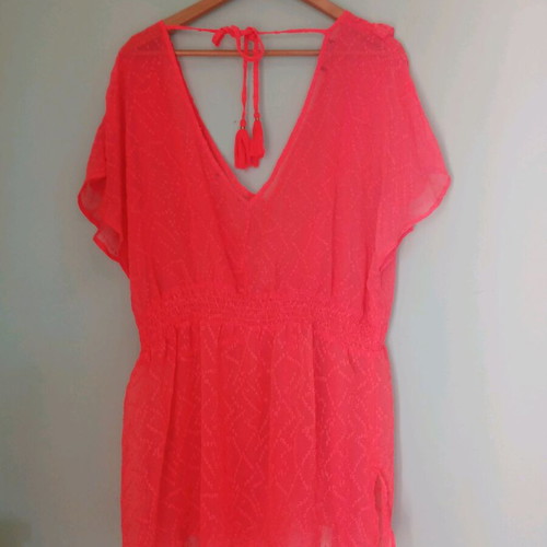 Zara tunic size M like new, bright coral