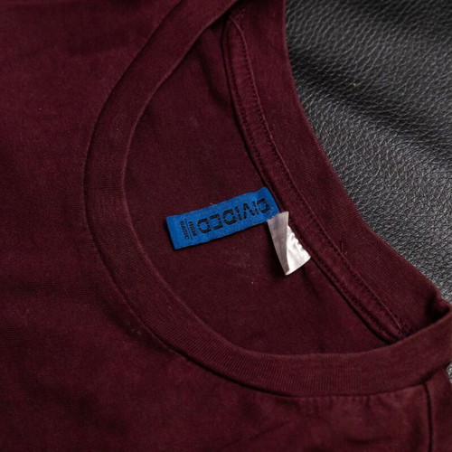 H&M Burgundy Short-Sleeve T-Shirt, size M, 100% cotton
