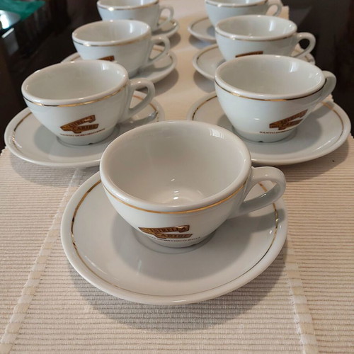 Estrella del Caribe espresso cups like new, pack of 7