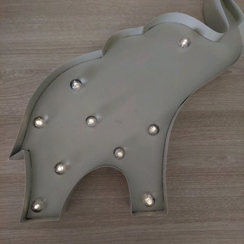 Decorative elephant Zara Home with battery lights for children's room.