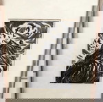 Πίνακας ζωγραφικής Πάνος Βαλασάκης λιθογραφία υπογεγραμμένη, ασπρόμαυρη, 29x35εκ.