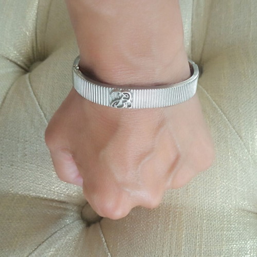Dukas for Estée Lauder Pink Ribbon Bracelet 2012, steel
