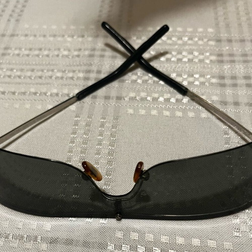 Replay y2k rimless mask sunglasses with case
