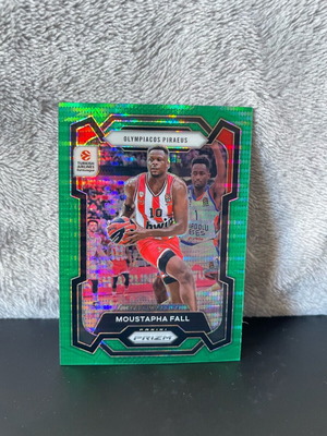 Moustapha Fall Panini Prizm Euroleague 2023-24 #159 Green Pulsar like new