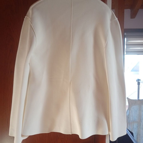 Zara knitted jacket new, white, size large