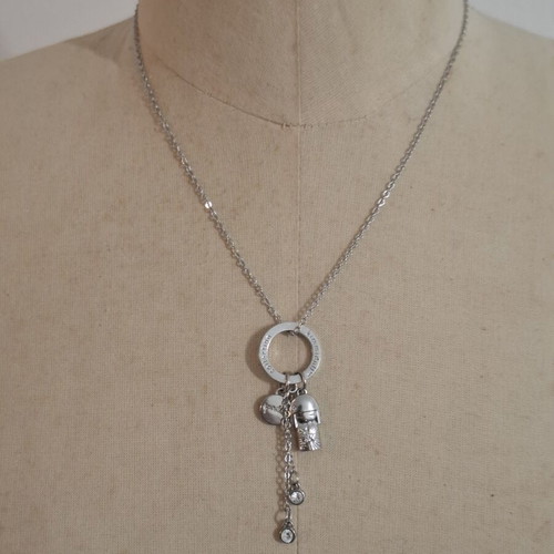 Kimmidoll Silver Pendant Necklace like new