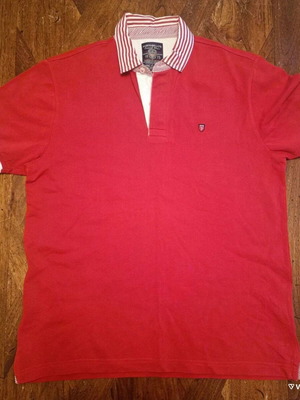 Portobello's Men's Polo Shirt Red Used Large