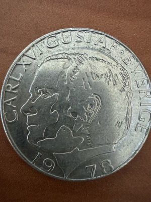 Coin Krona Sweden Sverige 1978 copper nickel