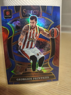 Georgios Printezis Blue Concourse Euroleague Select 2025-26 Card New