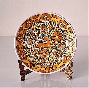 Keramikos Διακοσμητικό Πιάτο Τοίχου Ø15,5cm Nassos Rodos Hand made Greece #01673