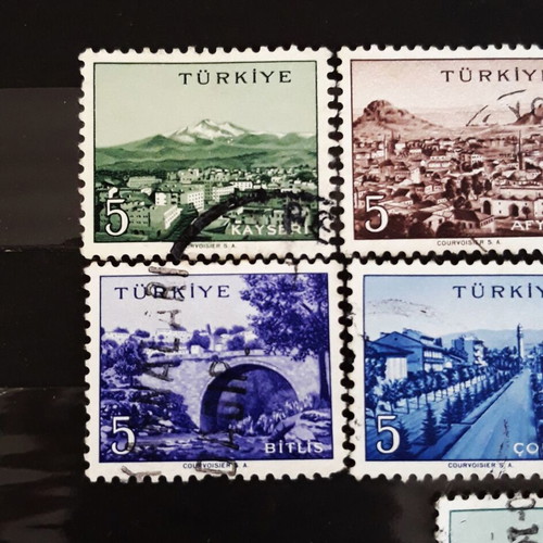 Γραμματόσημα Τουρκίας 1956-1960, Πόλεις της Τουρκίας (9) σαν καινούργια