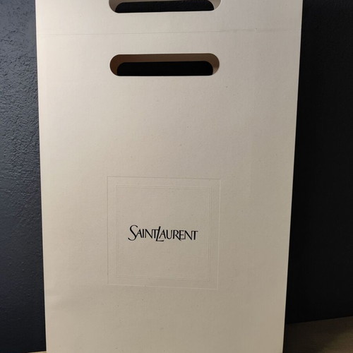 Saint Laurent empty paper bag packaging used