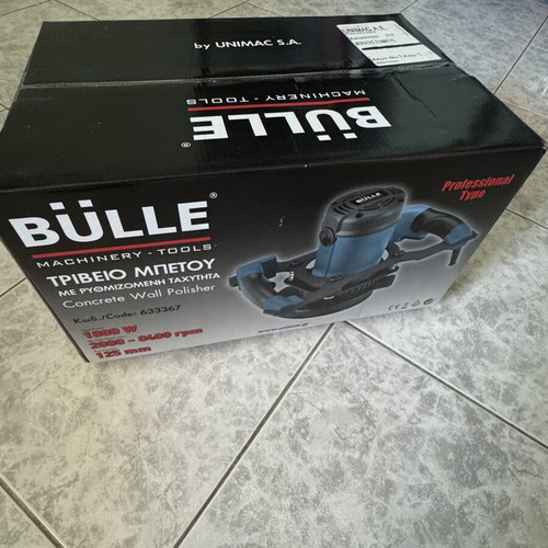 Bülle Concrete Polisher with Adjustable Speed, New