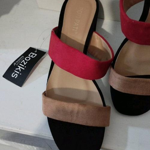 Summer shoes new, size 38, multicolor suede with anti-slip sole