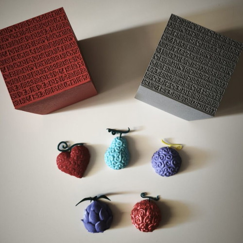 3d printed Devil fruit magnets gift box One piece