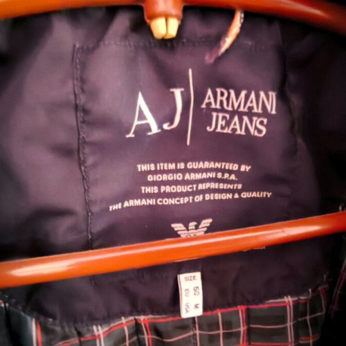 Armani Jeans men's medium jacket used, dark blue