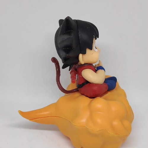 Dragonball Young Son Goku figure on Kinto-un flying cloud, 11cm