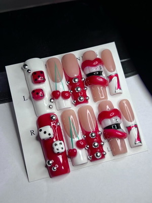 Press on nails καινούργια, επαναχρησιμοποιούμενα και χειροποίητα