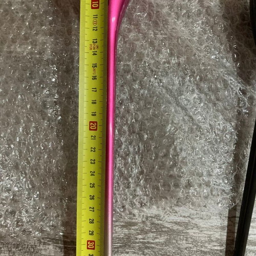 Moët & Chandon champagne glasses set of 2, like new, tulip shape pink and black
