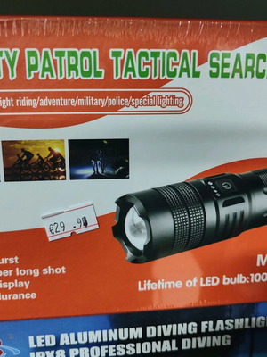 Led handheld flashlight rechargeable new