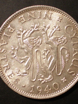 Πιάστρες Κύπρου 1940 ασημένιες σε UNC Φιτικίδης για συλλέκτες