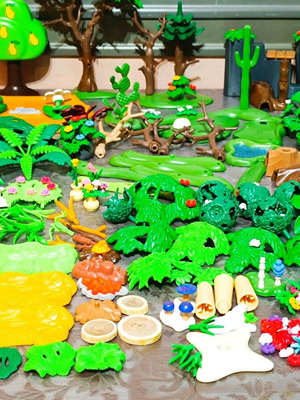 Playmobil зеленина употребяван, различни елементи
