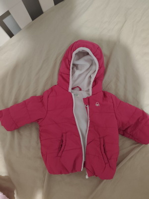 Benetton girls' jacket 6-9 months like new