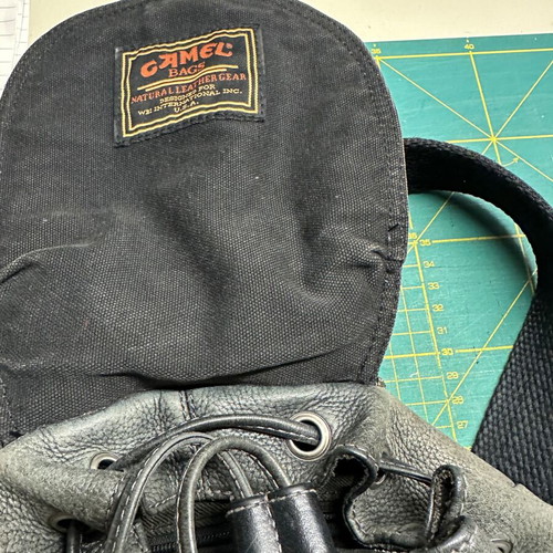 Camelbak leather backpack used, black