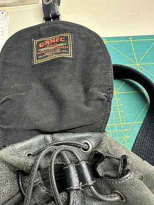 Camelbak leather backpack used, black