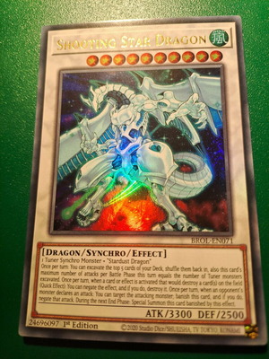 Shooting Star Dragon Yu-Gi-Oh 1st edition card like new, Ultra Rare