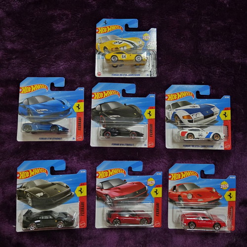 Hot Wheels Ferrari mainline pack 7 pieces new