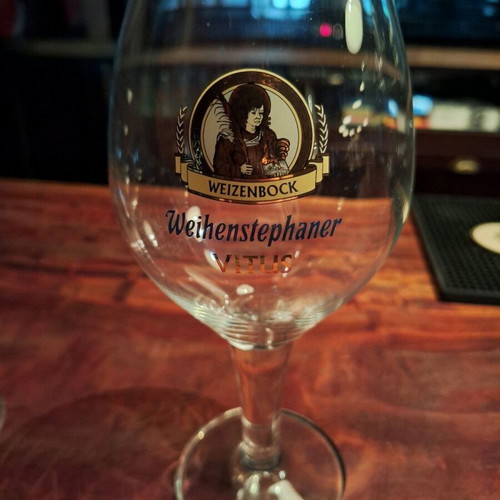 Weihenstephan Vitus 500ml beer glass new collectible